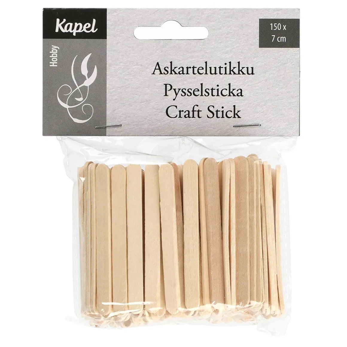 KAPELHOBBY ASKARTELUTIKKU 7CM 150 KPL