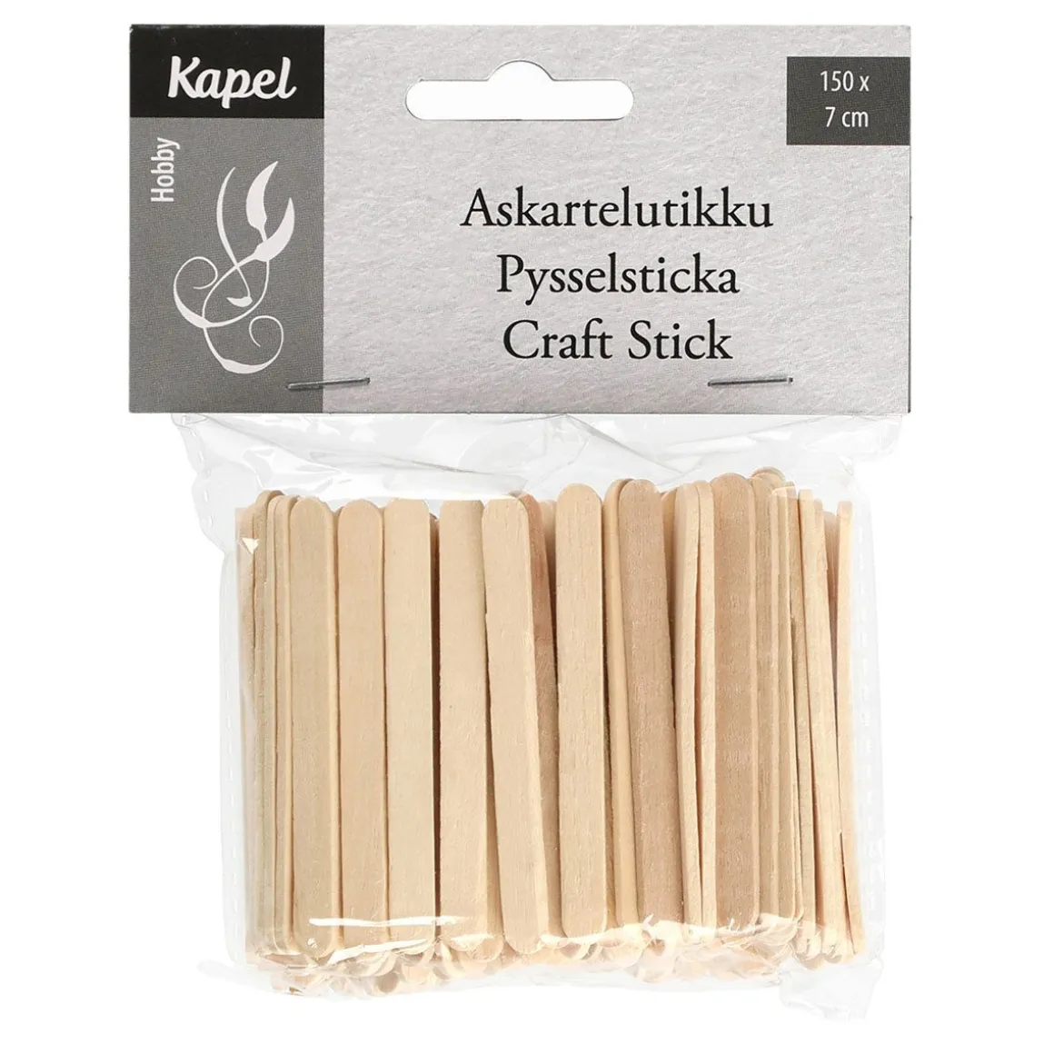 KAPELHOBBY ASKARTELUTIKKU 7CM 150 KPL