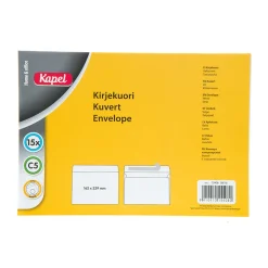 KAPEL KIRJEKUORI VALKOINEN C5 15KPL