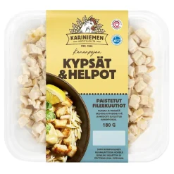 KARINIEMEN KP KYPSÄT & HELPOT KANAFILEEKUUTIOT 180 G