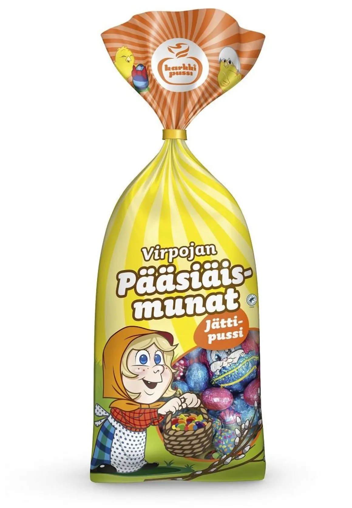 KARKKIPUSSI VIRPOJAN PÄÄSIÄISMUNAT JÄTTIPUSSI UTZ 315 G