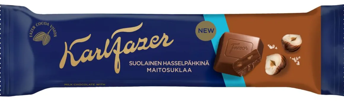 KARL FAZER SUOLAINEN HASSELPÄHKINÄ SUKLAAPATUKKA 37 G