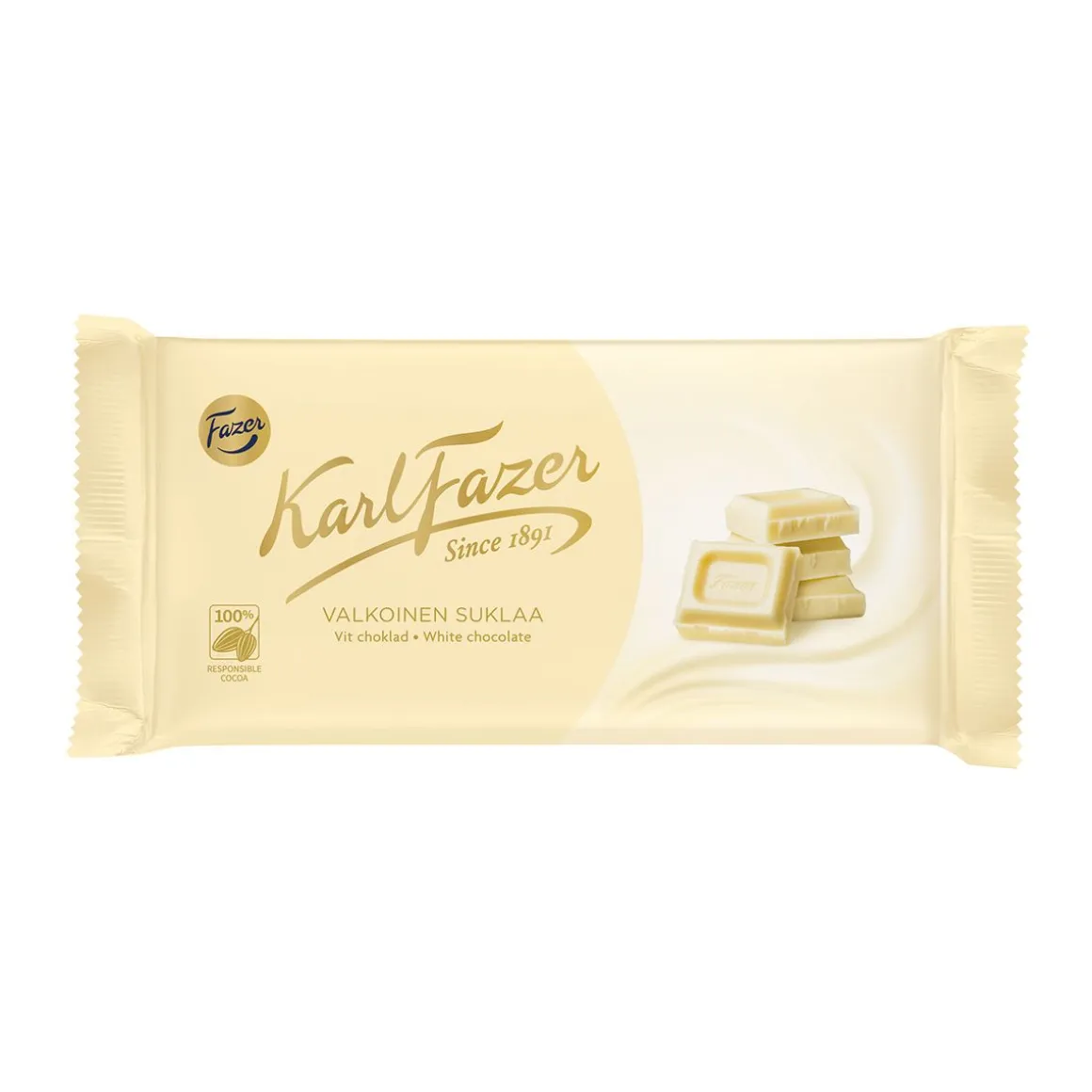 KARL FAZER VALKOINEN SUKLAALEVY 131 G
