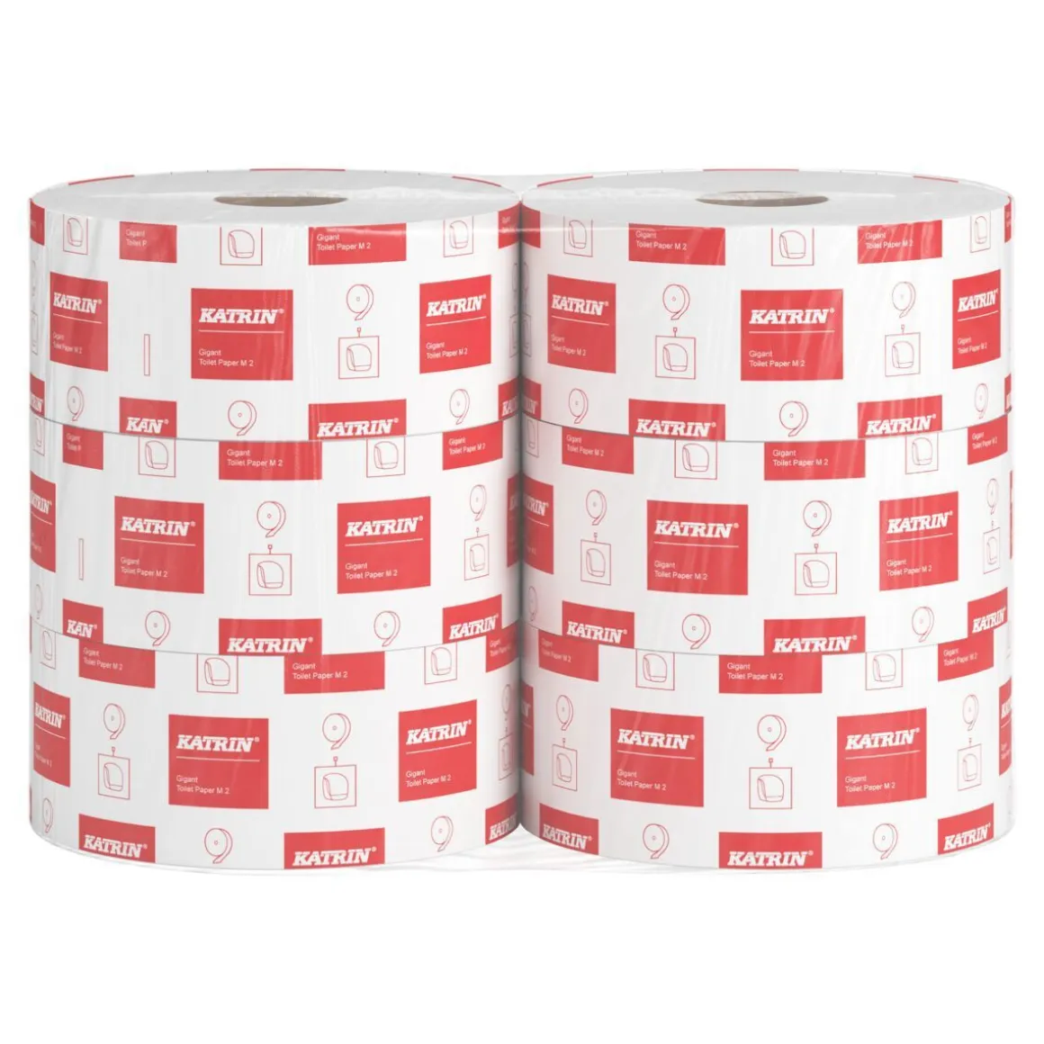 KATRIN CLASSIC GIGANT TOILET M 2-KERTAINEN VALKOINEN WC-PAPERIR 6