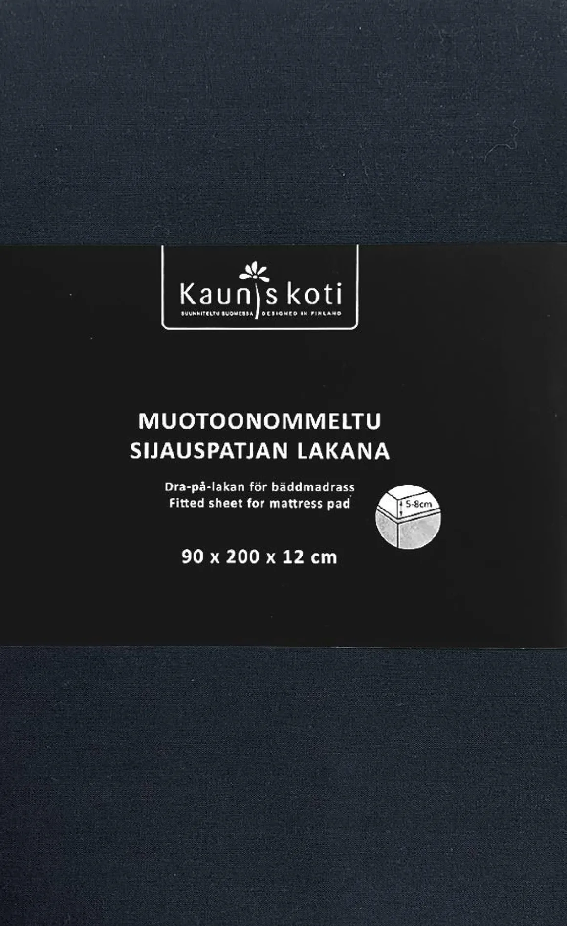 KAUNIS KOTI SIJAUSPATJAN MUOTOONOMMELTU ALUSLAKANA 90X200CM