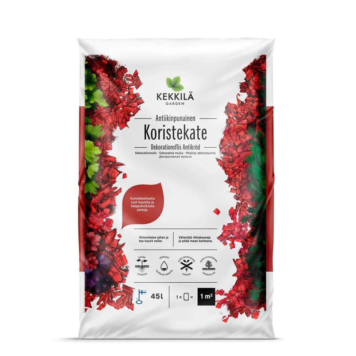 KEKKILÄ KORISTEKATE ANTIIKINPUNAINEN 45L