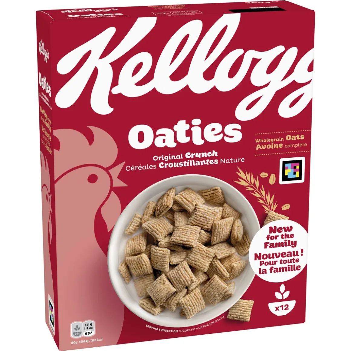 KELLOGG'S OATIES ORGINAL CRUNCH 360 G