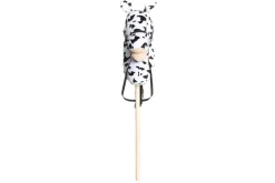 KEPPIHEVONEN 75 CM VALKOINEN MUSTILLA PILKUILLA