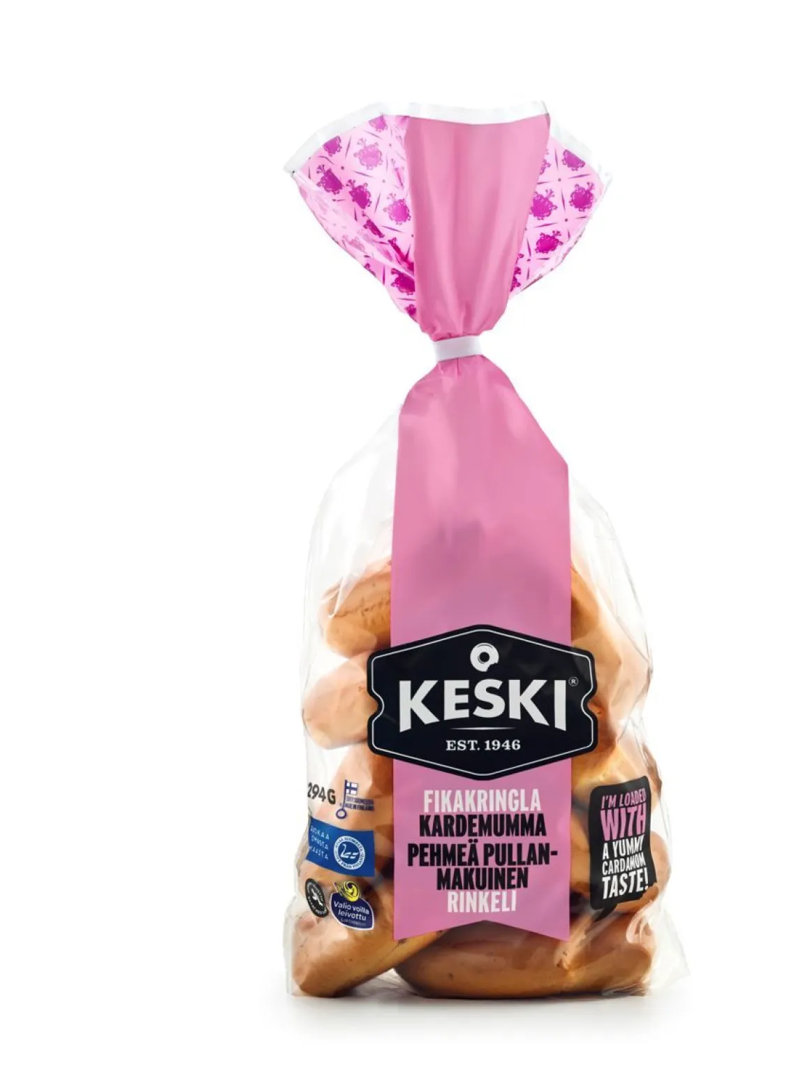 KESKI PEHMEÄ PULLANMAKUINEN RINKELI 294 G