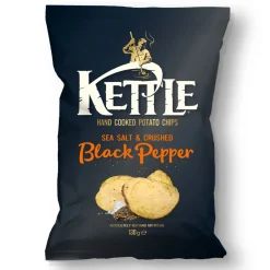 KETTLE SEA SALT&CRUSHED PEPPER PERUNALASTUT 130 G