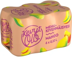KEVYTOLO MEHUKIVENNÄISVESI MANGO 0,33 TLK 6-PACK 1,98 L