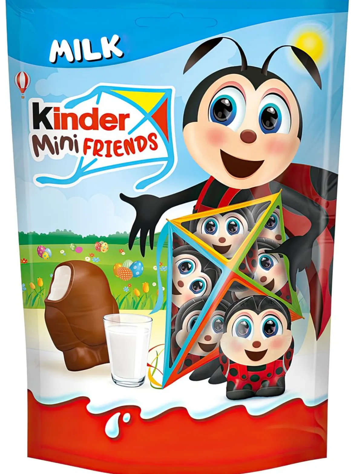 KINDER CHOCOLATE MINI FRIENDS EASTER MAITOSUKLAA MAITOTÄYTTEELL 1