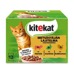KITEKAT METSÄSTÄJÄN MENU KASTIKELAJITELMA 12*85G 1,02 KG