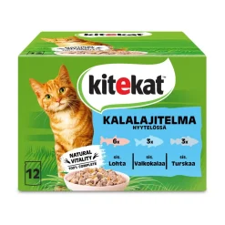 KITEKAT KALASTAJAN KALAHERKUT HYYTELÖLAJITELMA 12*85G 1,02 KG