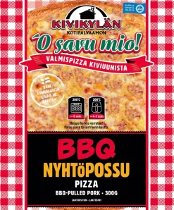 KIVIKYLÄN BBQ-NYHTÖPOSSU-PEKONIPIZZA 300 G