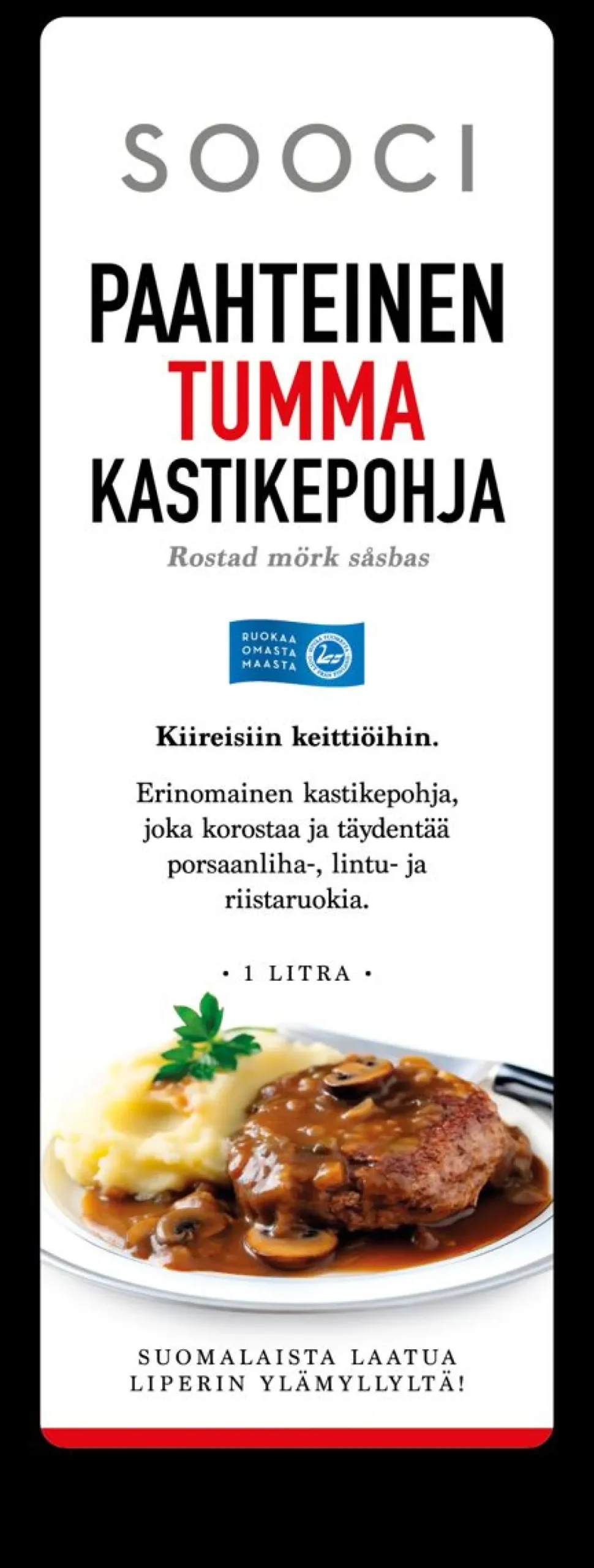 KIVIKYLÄN SOOCI PAAHTEINEN TUMMA KASTIKEPOHJA 1L
