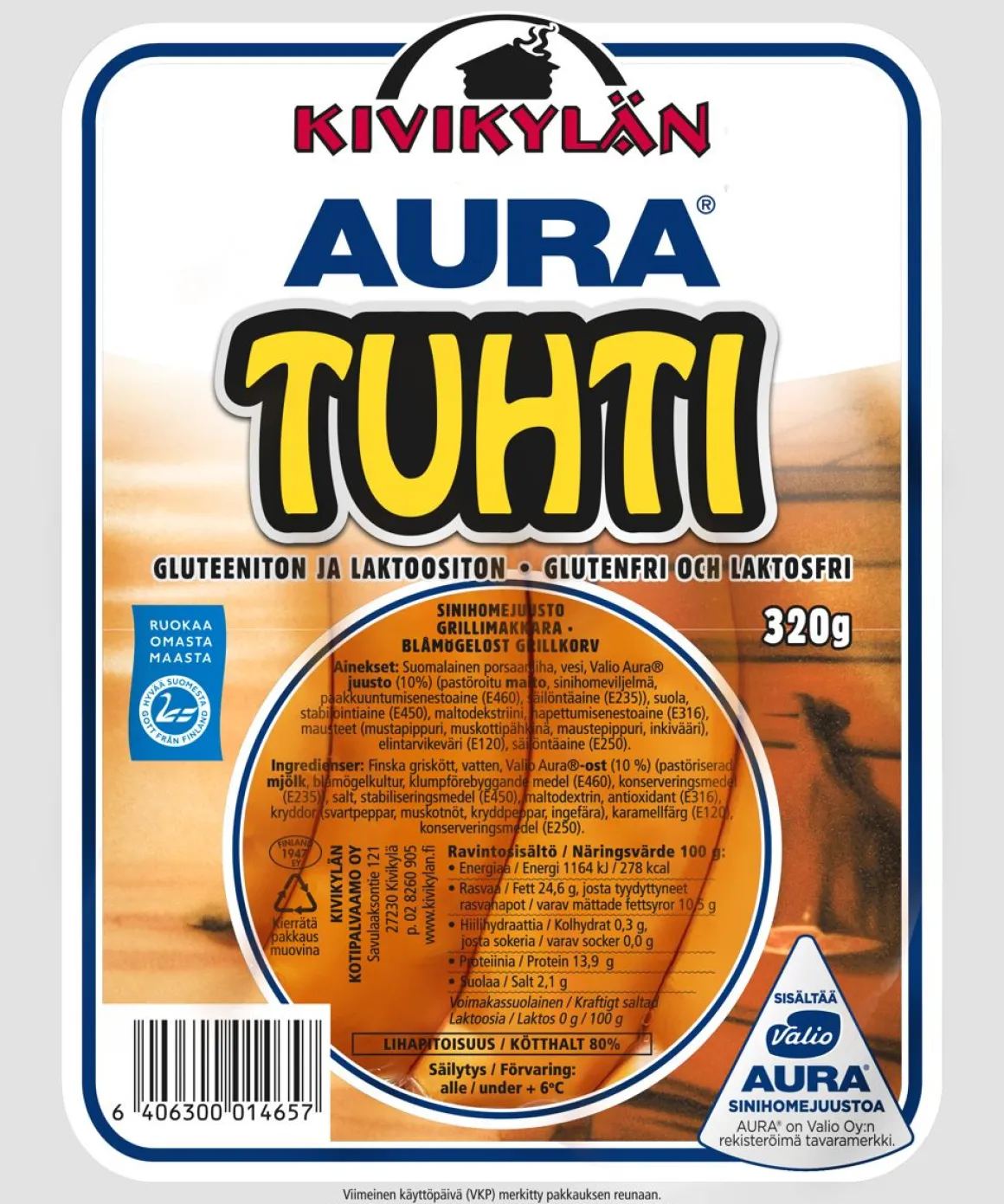 KIVIKYLÄN AURATUHTI 320 G