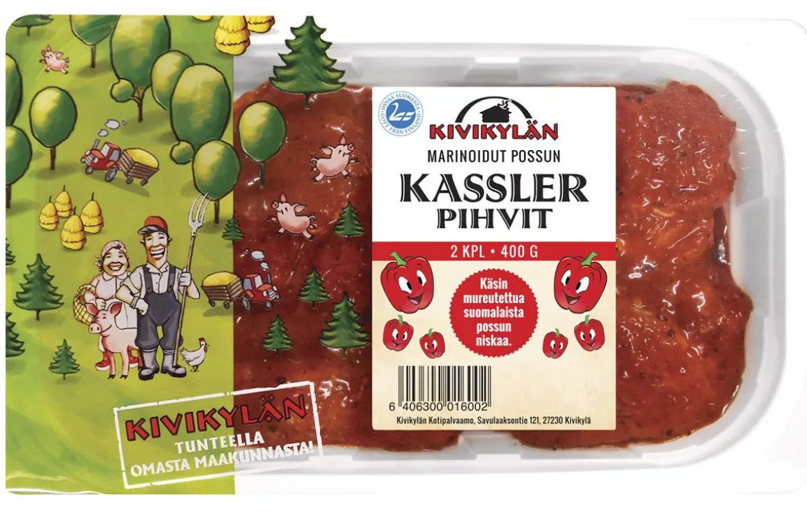 KIVIKYLÄN PORSAAN KASSLERPIHVI MARINOITU 2KPL 400 G