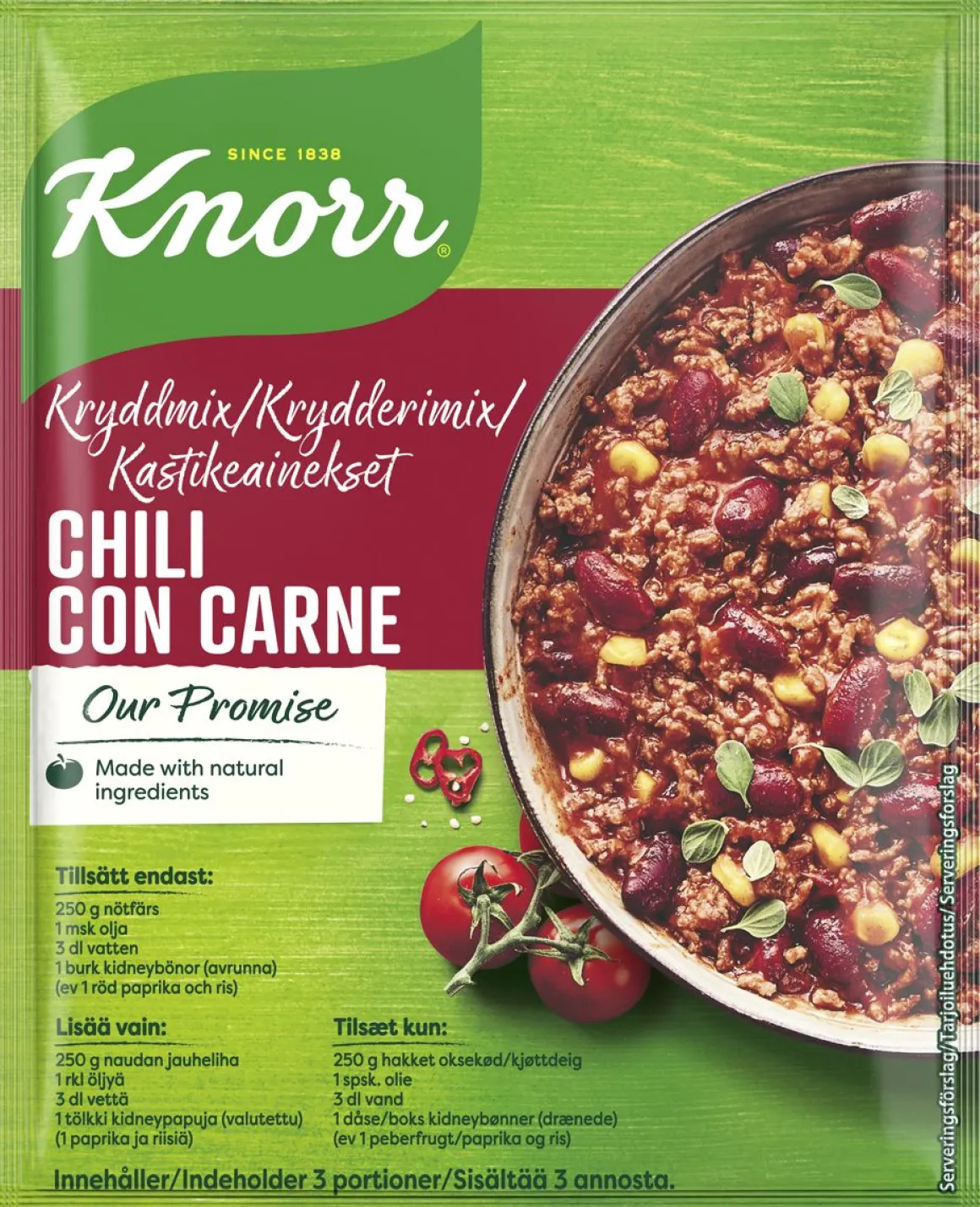 KNORR ATERIA-AINES CHILI CON CARNE 47 G