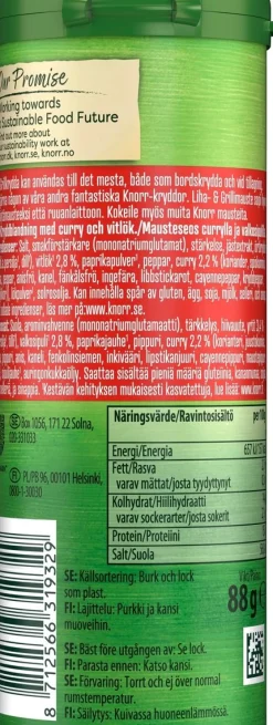 KNORR LIHA- JA GRILLAUSMAUSTESEOS SIROTIN 88 G