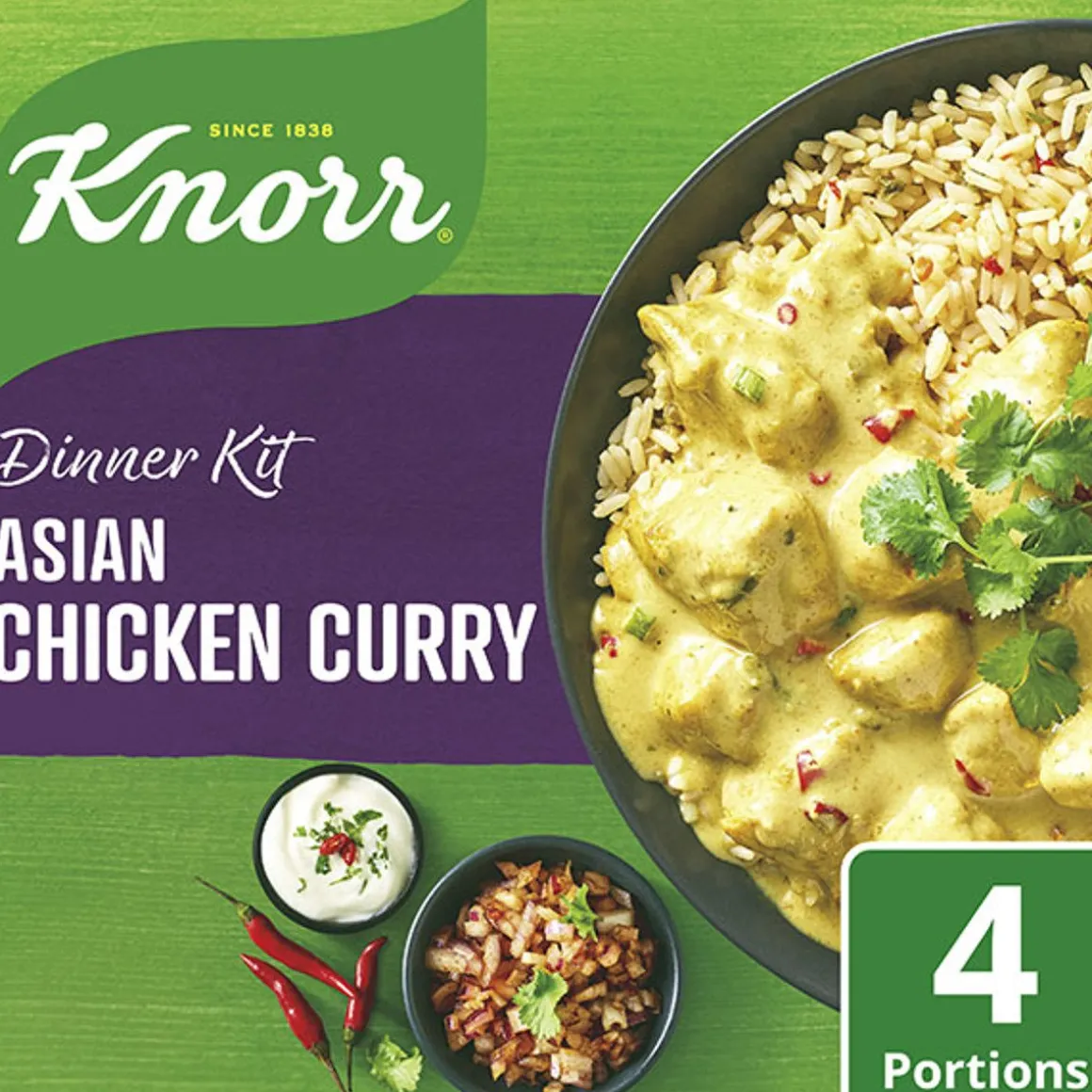 KNORR CHICKEN CURRY ATERIA-AINEKSET 321 G