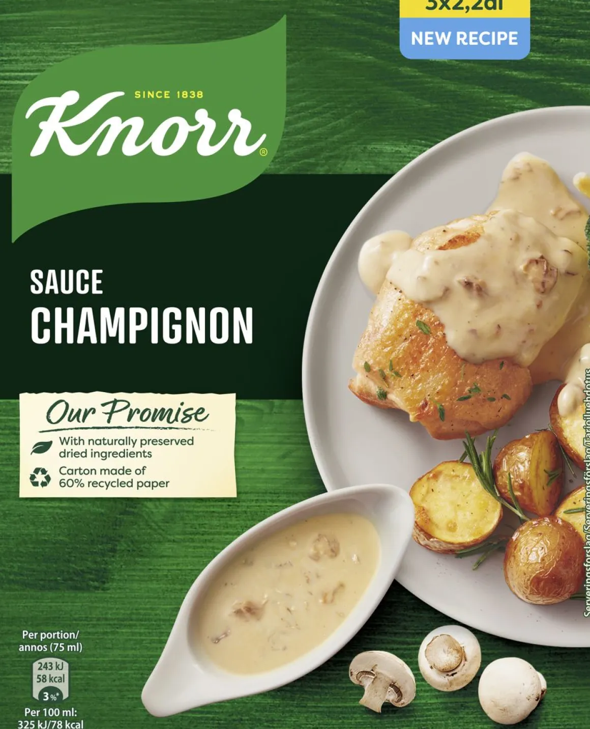 KNORR KASTIKEAINES HERKKUSIENI- KASTIKE 3 X 36 G 108 G