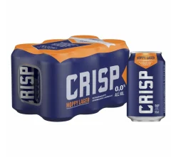 KOFF CRISP HOPPY LAGER 0% 0,33 TLK 6-PACK 1,98 L