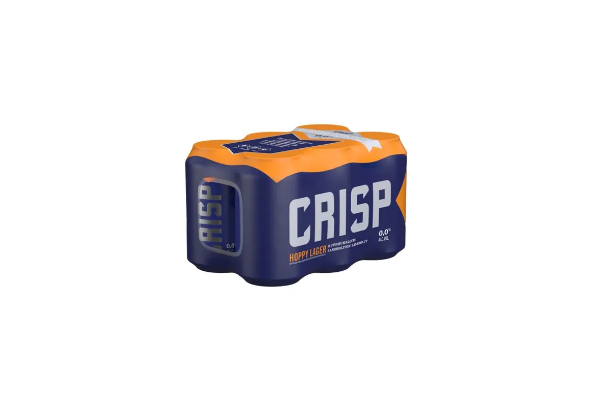 KOFF CRISP HOPPY LAGER 0% 0,33 TLK 6-PACK 1,98 L