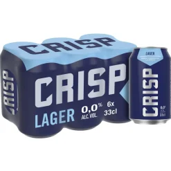 KOFF CRISP LAGER 0% 0,33 TLK 6-PACK 1,98 L