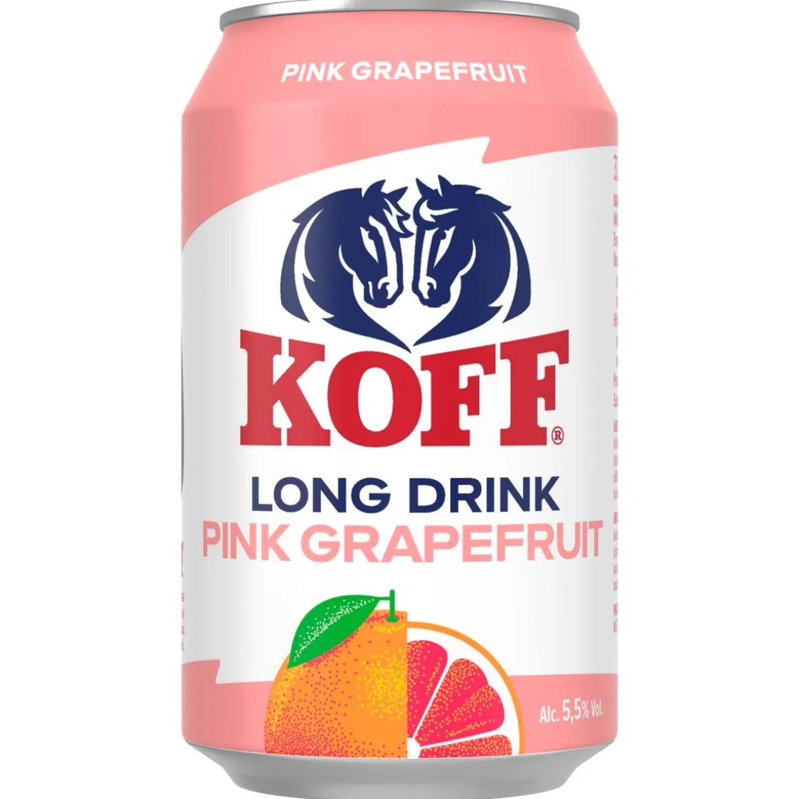 KOFF LONG DRINK 5,5% PINK GRAPERUIT TLK 330 ML