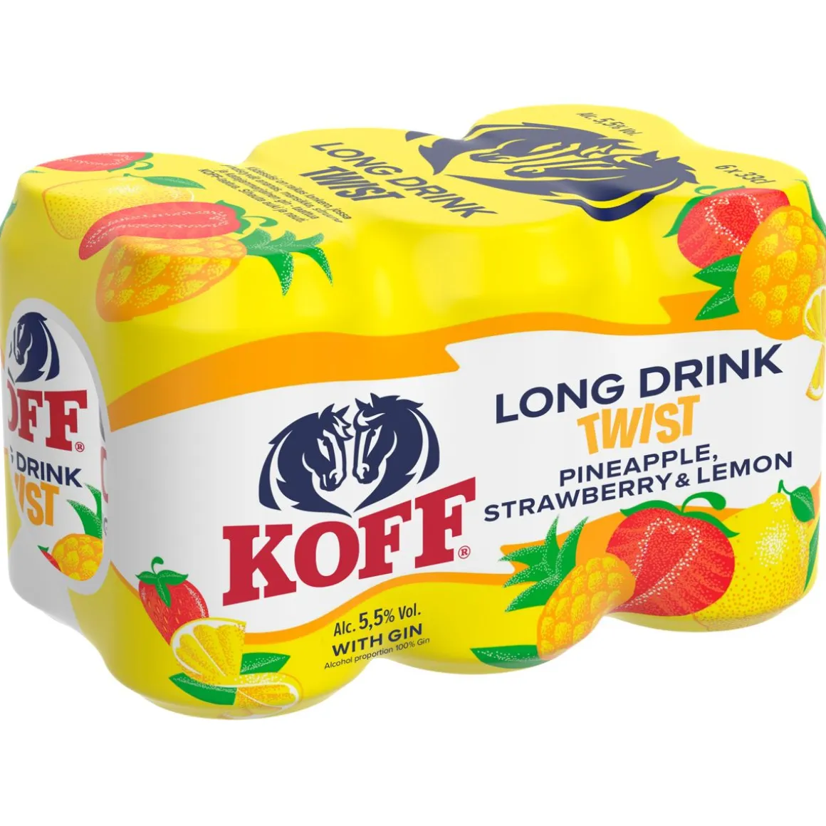 KOFF LONG DRINK 5,5% TWIST 0,33 TLK 6-PACK 1,98 L
