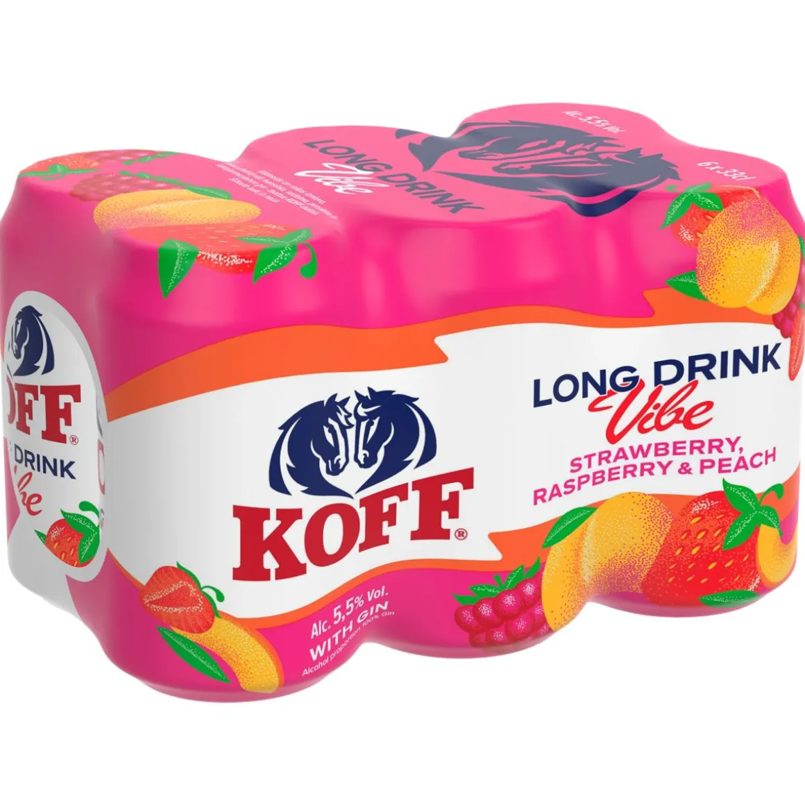 KOFF LONG DRINK 5,5% VIBE 0,33 TLK 6-PACK 1,98 L