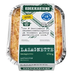 KOKKIKARTANO LASAGNETTE  650 G