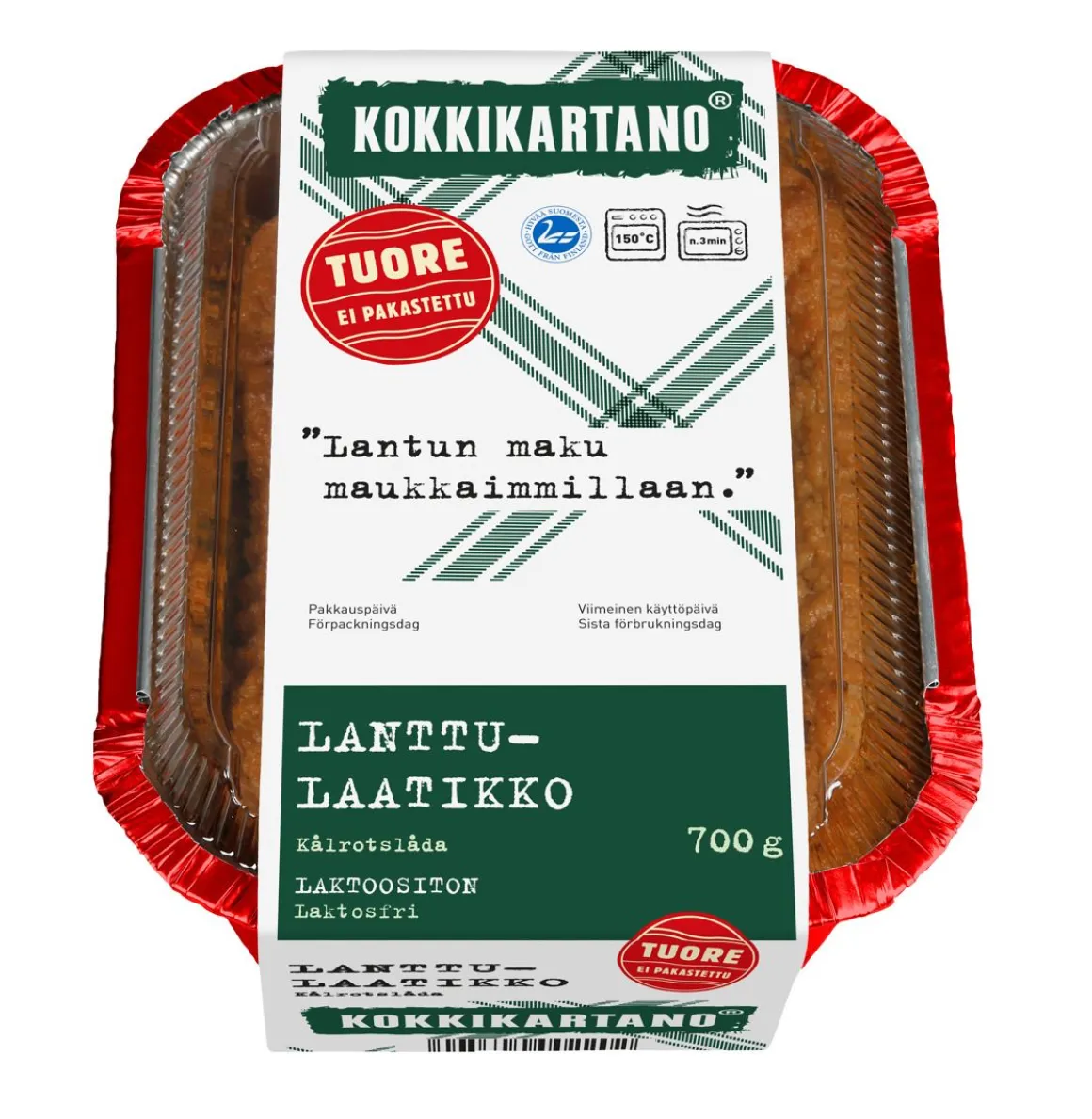 KOKKIKARTANO LANTTULAATIKKO 700 G