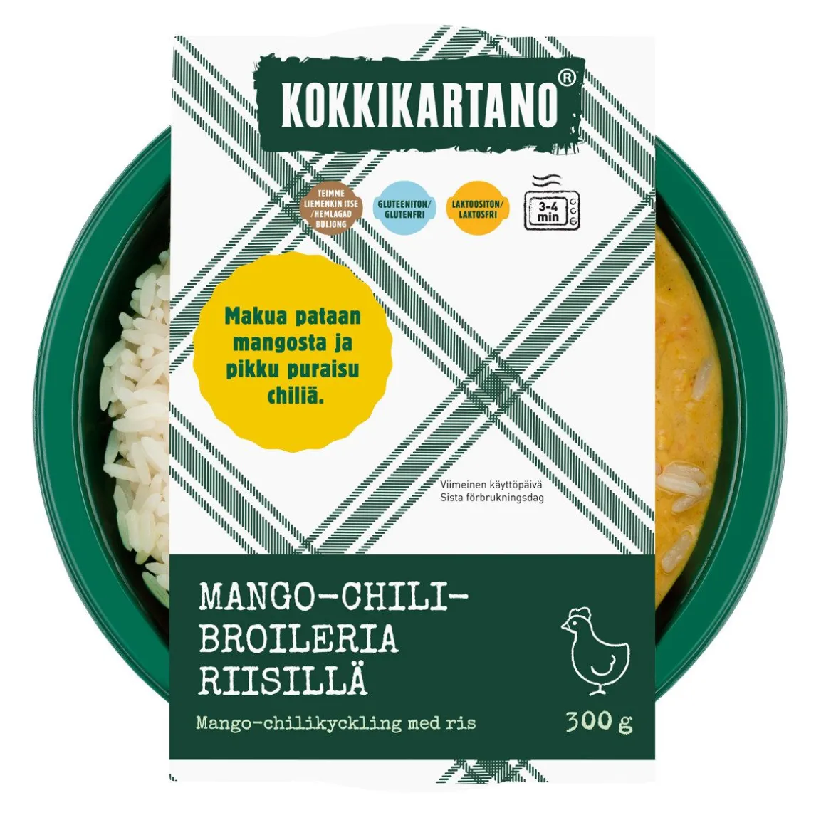 KOKKIKARTANO MANGO-CHILI BROILERPATA 300 G