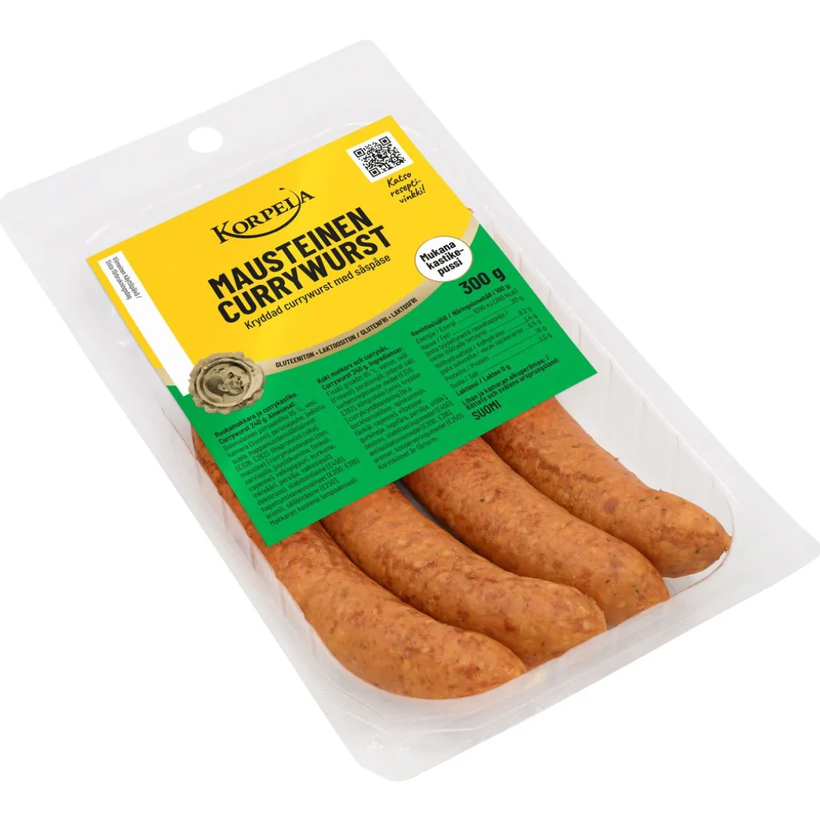 KORPELA MAUSTEINEN CURRYWURST 300 G