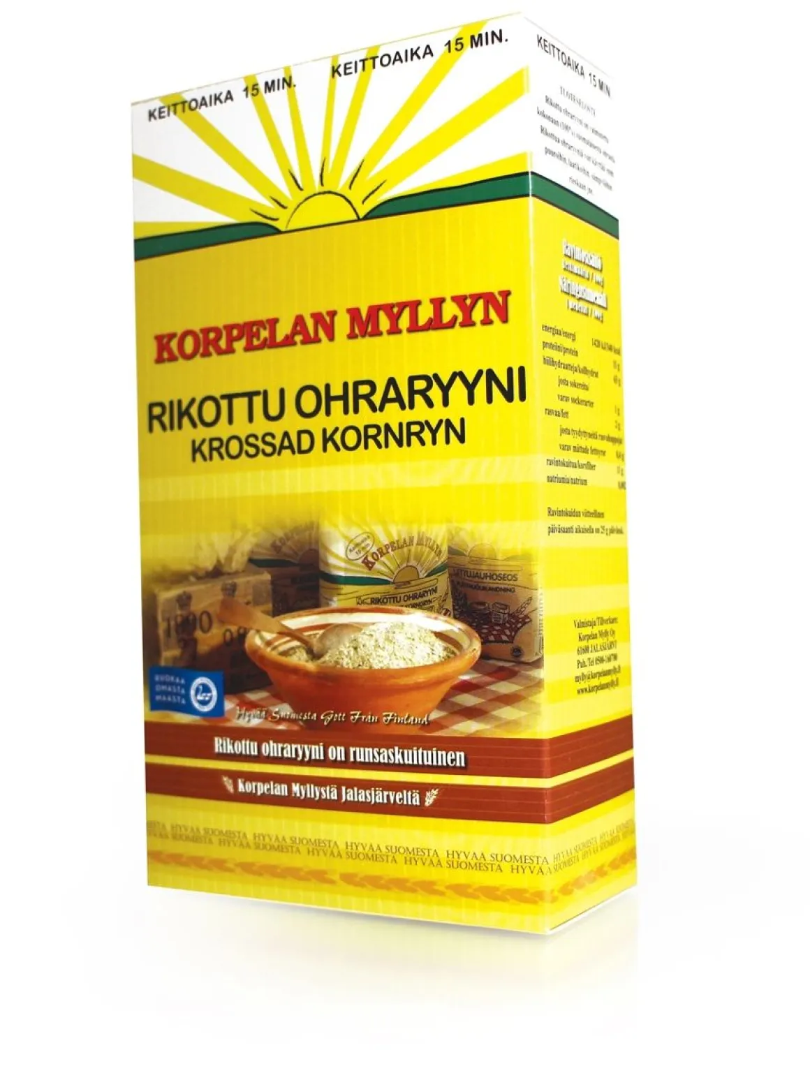 KORPELAN MYLLY OHRARYYNI RIKOTTU 500 G