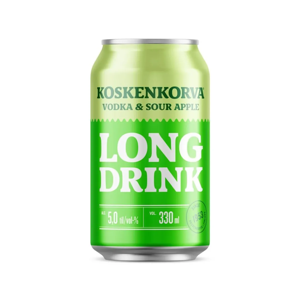 KOSKENKORVA LONG DRINK 5% VODKA & SOUR APPLE 330 ML