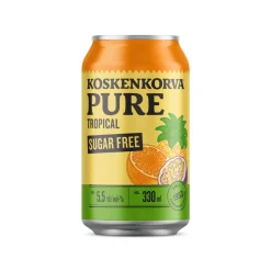KOSKENKORVA PURE 5,5% TROPICAL SUGARFREE TLK 330 ML