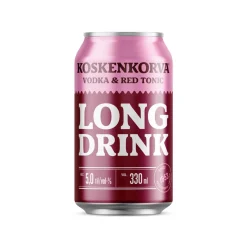 KOSKENKORVA LONG DRINK 5% VODKA & RED TONIC TLK 330 ML