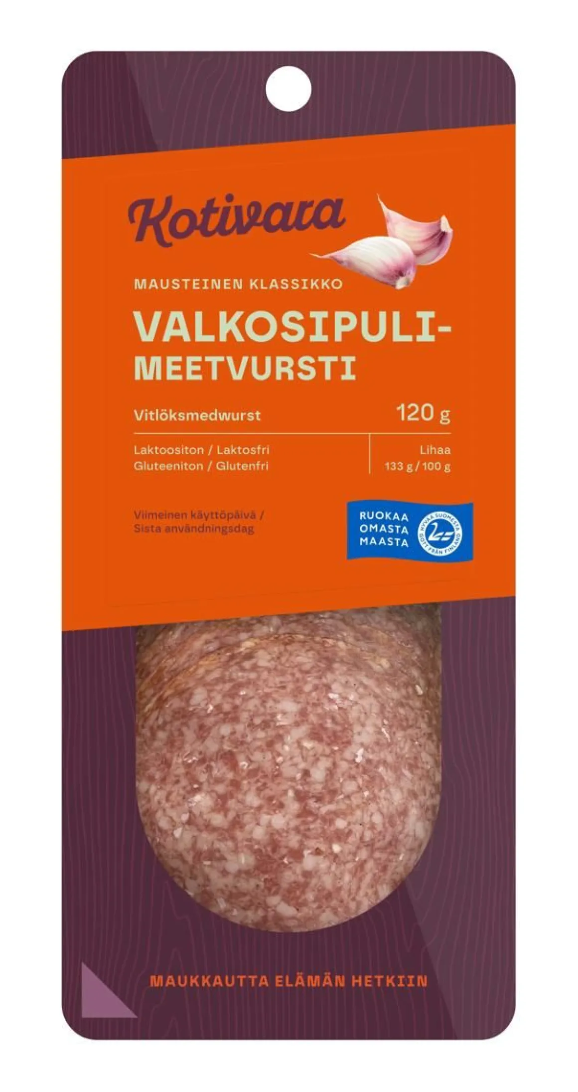 KOTIVARA VALKOSIPULIMEETVURSTI 120 G
