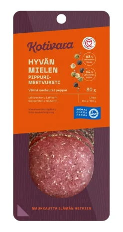 KOTIVARA HYVÄN MIELEN PIPPURIMEETVURSTI 80 G