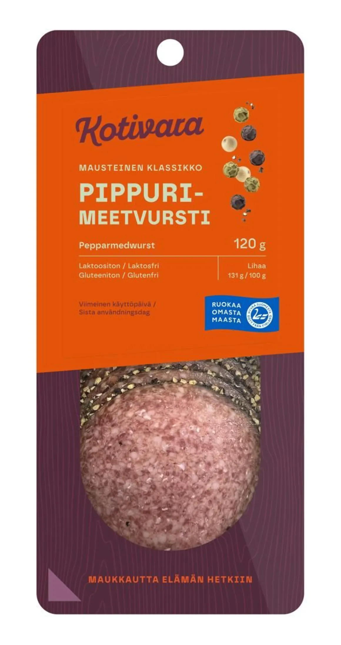 KOTIVARA PIPPURIMEETVURSTI 120 G