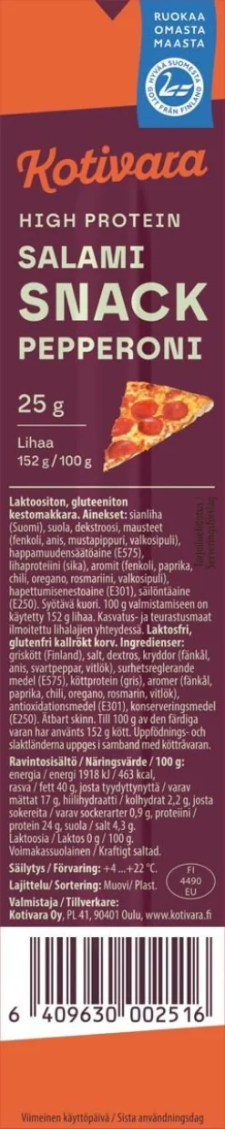 KOTIVARA SALAMI SNACK PEPPERONI 25 G