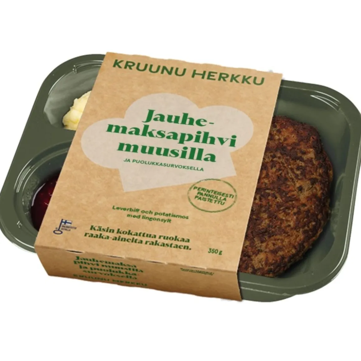 KRUUNU HERKKU JAUHEMAKSAPIHVI MUUSILLA + PUOLUKKASURVOS 350 G