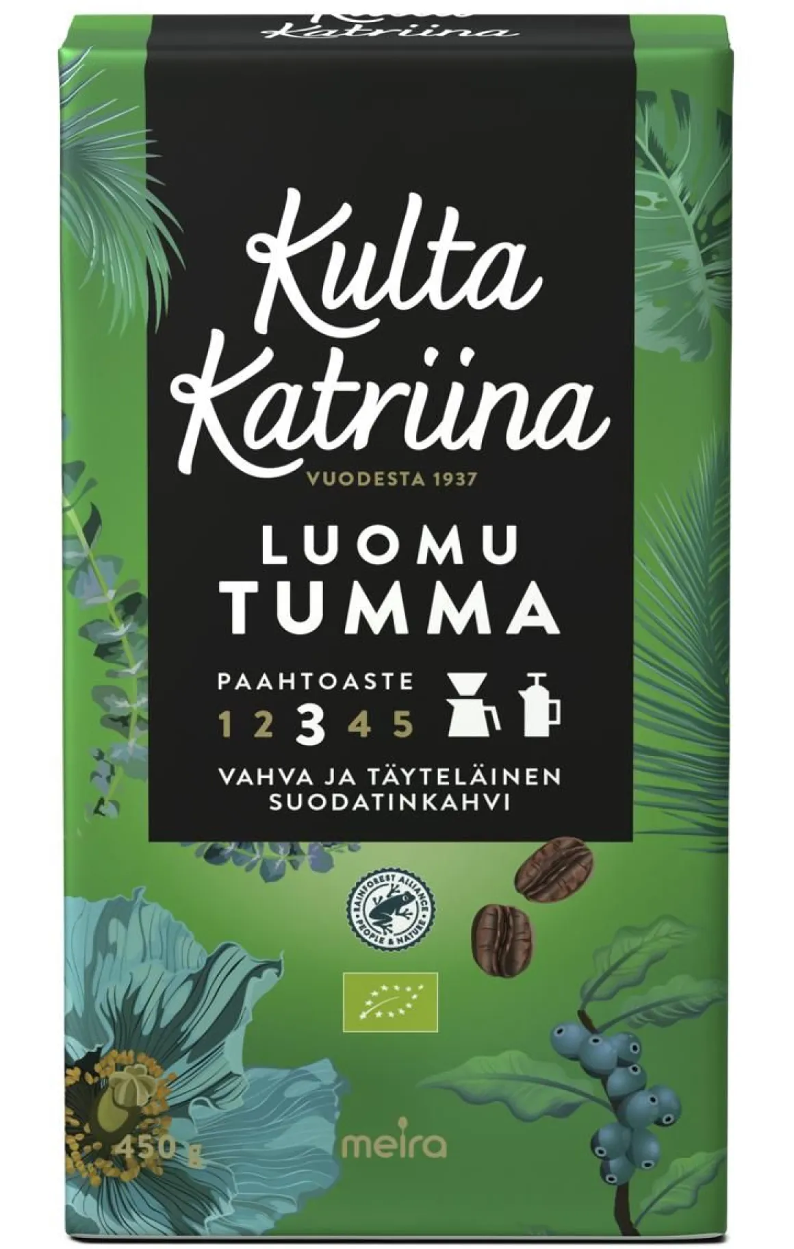 KULTA KATRIINA LUOMU TUMMA PAAHTO SUODATIN 450 G