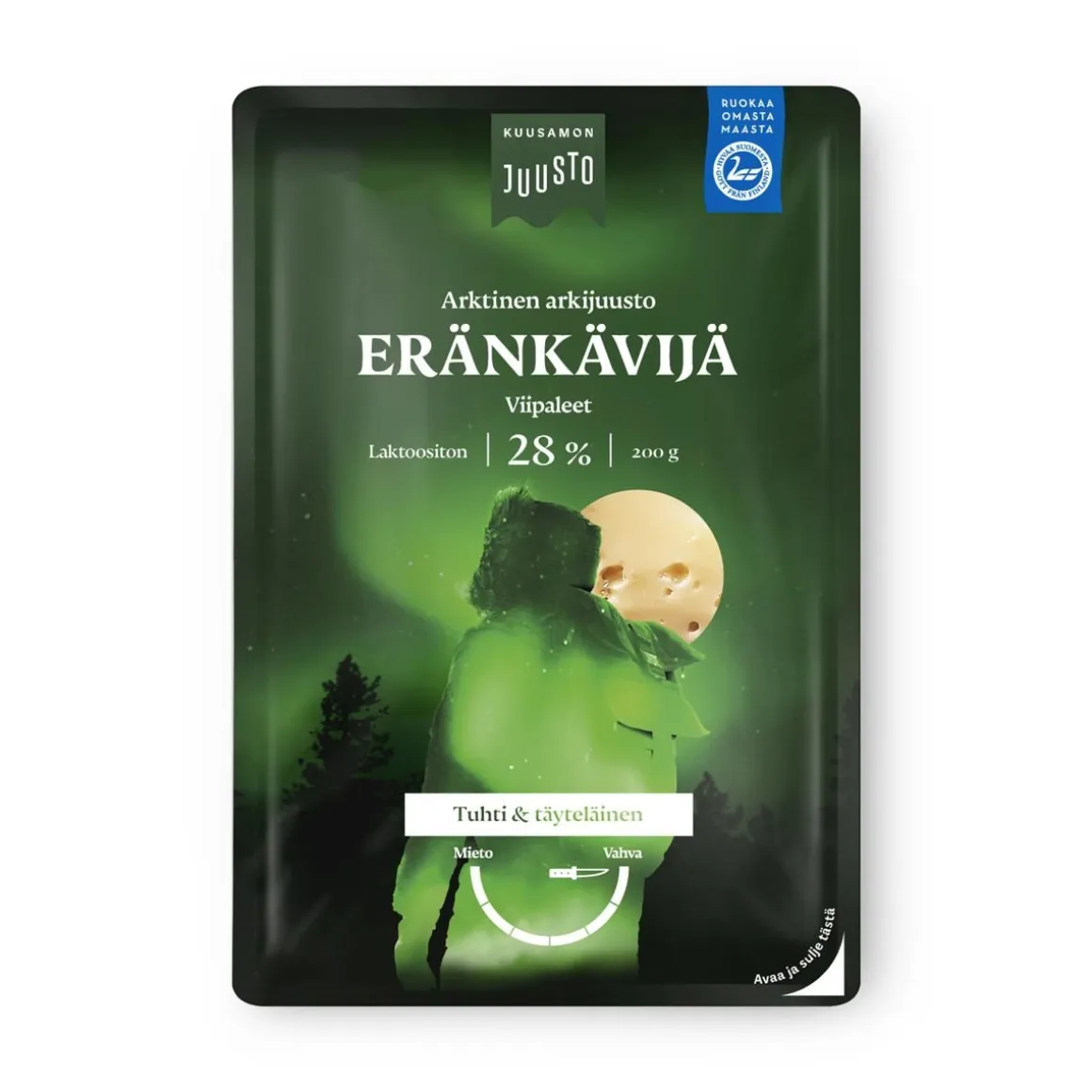 KUUSAMON JUUSTO ERÄNKÄVIJÄ 28% VIIPALE 200 G