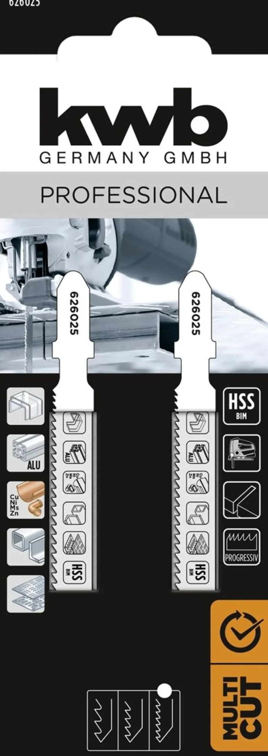 KWB EASYCUT PISTOSAHANTERÄ 2 KPL METALLI