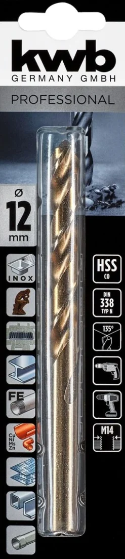 KWB HSS-CO METALLIPORANTERÄ 12,0 MM