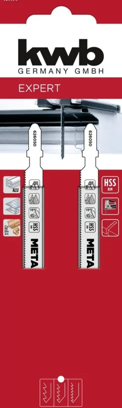 KWB PISTOSAHANTERÄ METALLI 2 KPL BL PITKÄ MEDIUM